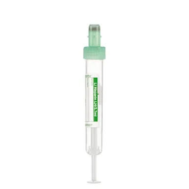 S-Monovette® Lithium heparin LH, 2.7 ml, cap green, (LxØ): 75 x 13 mm, with paper label