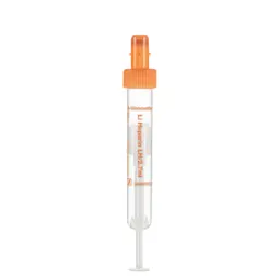 S-Monovette® Heparina de lítio LH, 2,7 ml, tampa laranja, (CxØ): 75 x 13 mm, com etiqueta de plástico