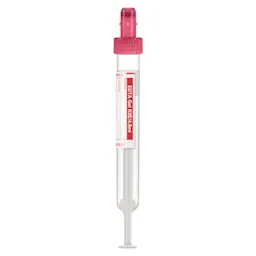 S-Monovette® EDTA Gel K2E, 4,9 ml, bouchon rouge, (L x Ø) : 90 x 13 mm, avec étiquette papier
