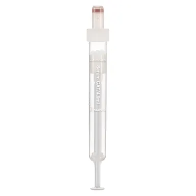S-Monovette® Serum CAT, 4.9 ml, cap white, (LxØ): 90 x 13 mm, with plastic label