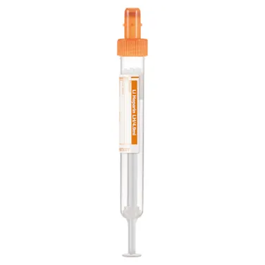 S-Monovette® Lithium heparin LH, 4.9 ml, cap orange, (LxØ): 90 x 13 mm, with paper label
