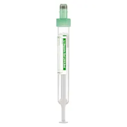 S-Monovette® Heparina de lítio gel LH, 4,9 ml, tampa verde, (CxØ): 90 x 13 mm, com etiqueta de papel
