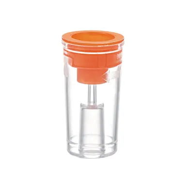 Ventilator for Blood Gas Monovette®, transparent/orange, length: 24.5 mm