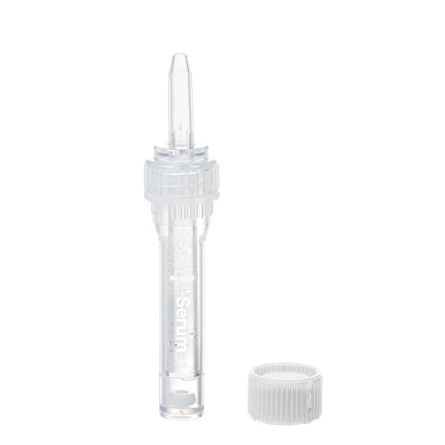 Multivette® 600 сыворотка CAT, 600 µl, Крышка белый, Резьбовая крышка
