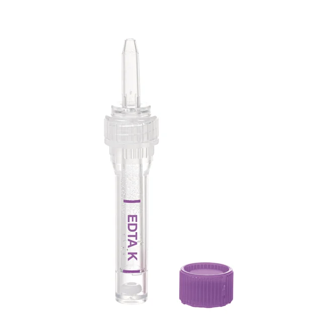 Multivette® 600 ЭДТА K3E, 600 µl, Крышка фиолетовый, Резьбовая крышка