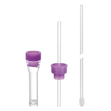 Microvette® CB 200 NC, 200 µl, cap violet, push cap, flat base