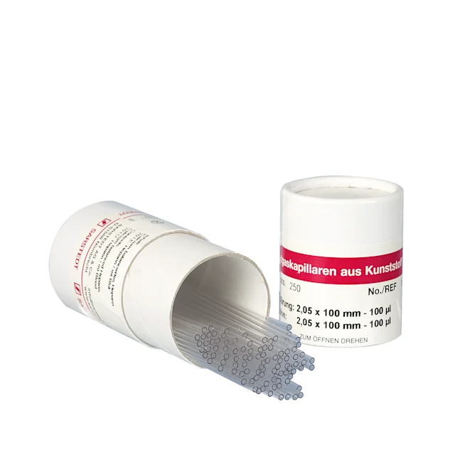 Capillaires pour gaz du sang, héparine de lithium saturée en calcium, 100 µl