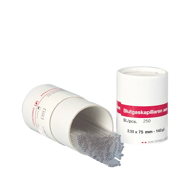 Capillaires pour gaz du sang, héparine de lithium saturée en calcium, 140 µl