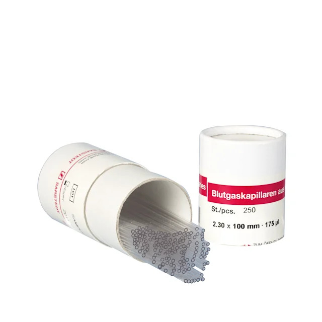 Capillaires pour gaz du sang, héparine de lithium saturée en calcium, 175 µl