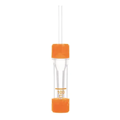 Microvette® 100 Lithium heparin LH, 100 µl, cap orange, flat base