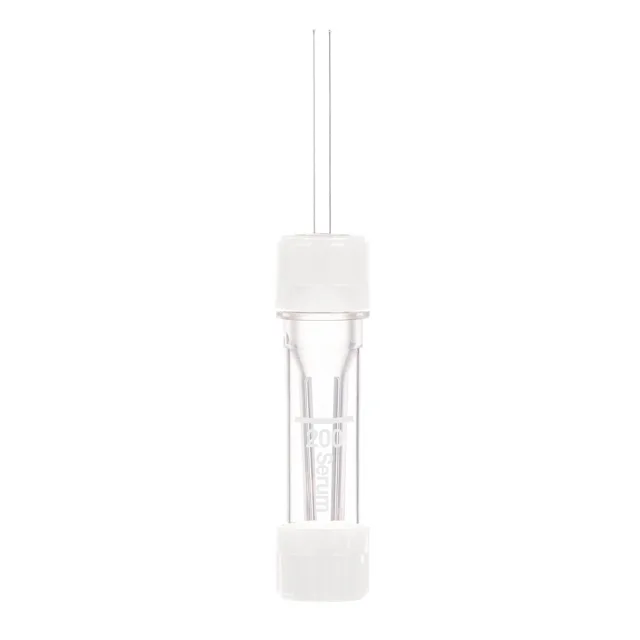 Microvette® 200 Serum CAT, 200 µl, cap white, flat base