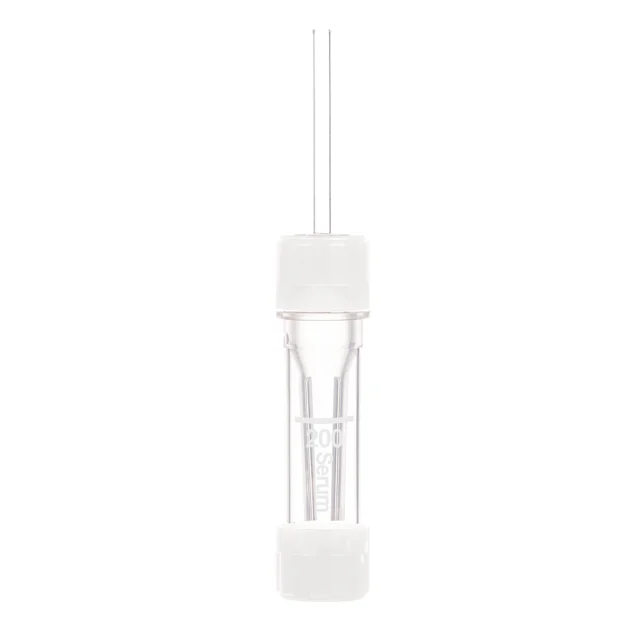 Microvette® 200 сыворотка CAT, 200 µl, Крышка белый, Коническое дно с юбкой устойчивости