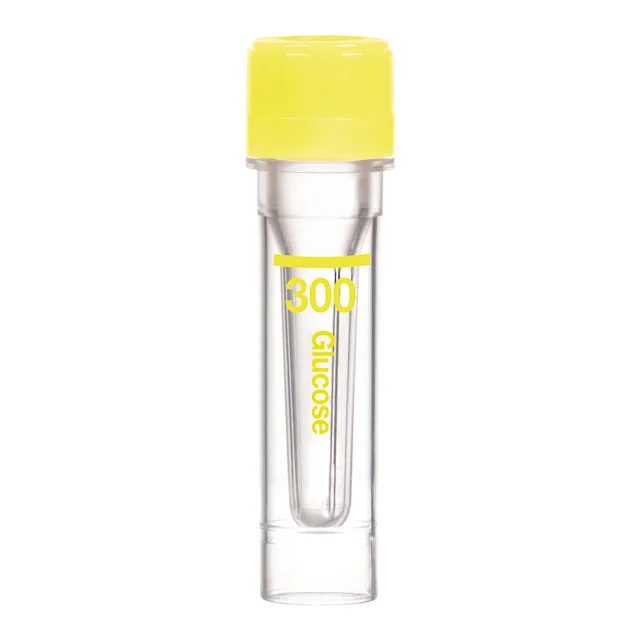 Microvette® 300 Fluoride/heparin FH, 300 µl, cap yellow, flat base