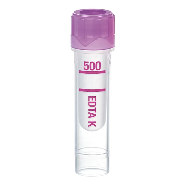 Microvette® 500 EDTA K3E, 500 µl, cap violet, flat base