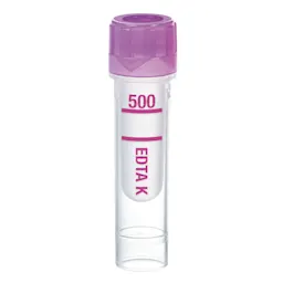 Microvette® 500 EDTA K3E, low lead, 500 µl, cap violet, flat base