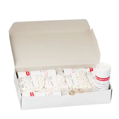 Blood gas capillary set, calcium-balanced lithium heparin, 125 µl