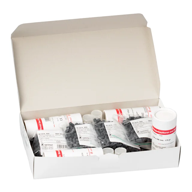 Set de capillaires pour gaz du sang, héparine de lithium saturée en calcium, 175 µl