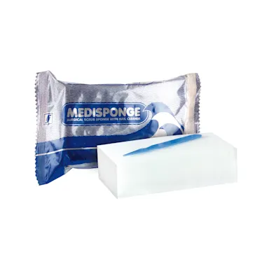 MEDISPONGE, impregnated with 4% chlorhexidine gluconate solution