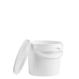 Bucket, 1 l, (ØxH): 122 x 145 mm, white, PP