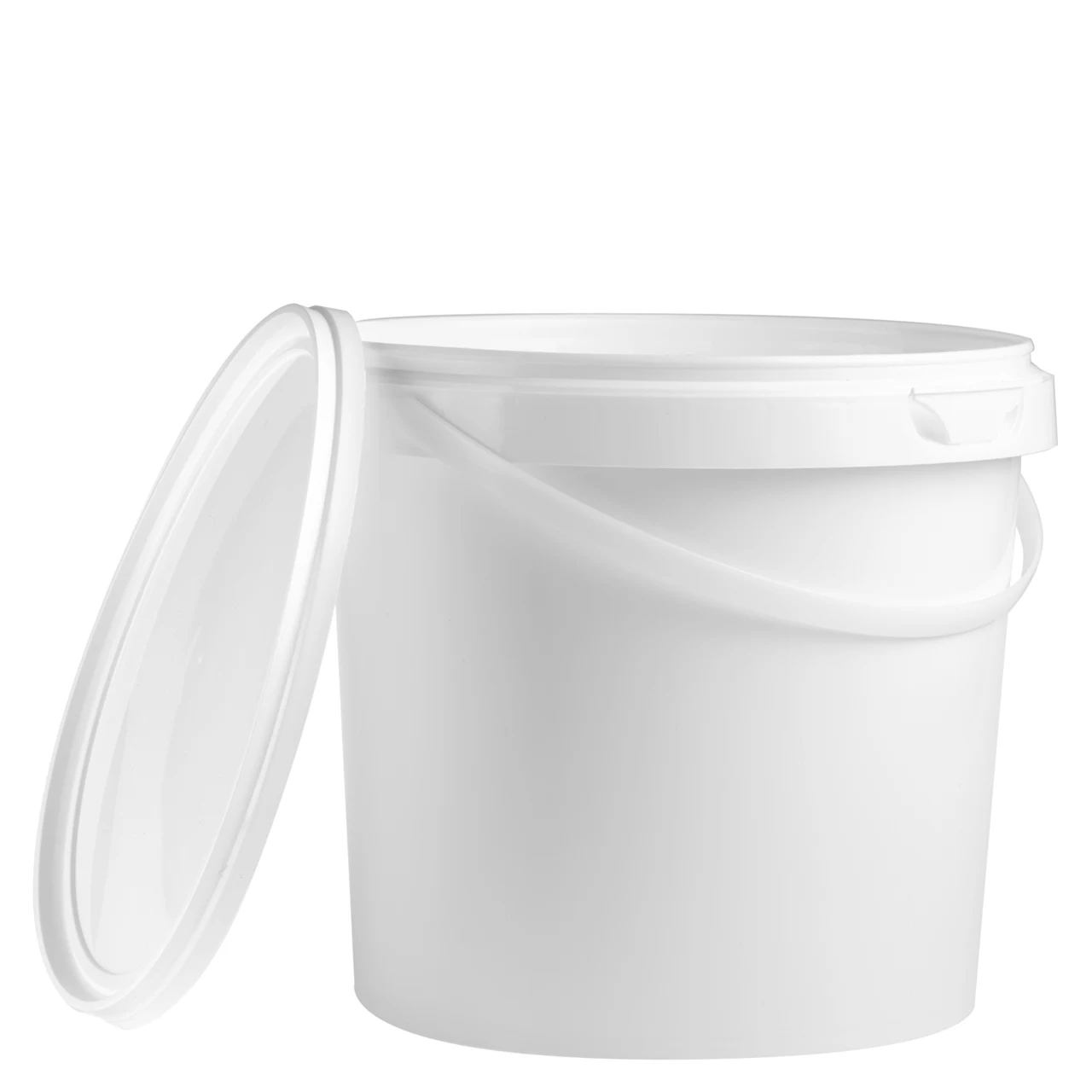 Bucket, 5 l, (ØxH): 189 x 200 mm, white, PP