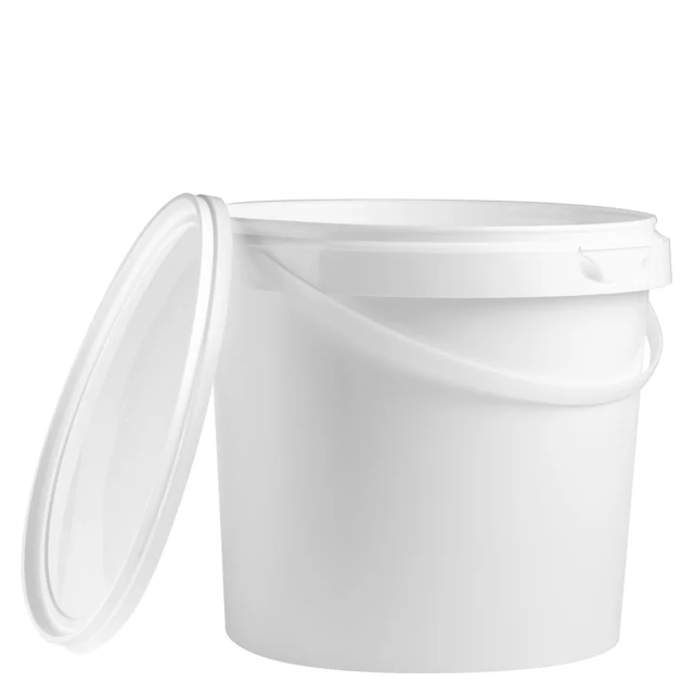 Bucket, 5 l, (ØxH): 189 x 200 mm, white, PP