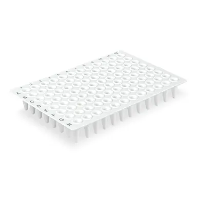 PCR plate without skirt, 96 well, white, Low Profile, 100 µl, PCR Performance Tested, PP