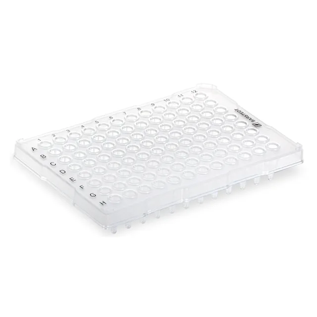 PCR plate half skirt, 96 well, transparent, High Profile, 200 µl, PCR Performance Tested, PP