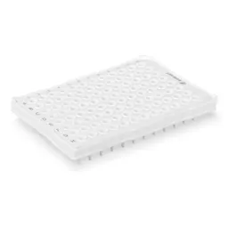 PCR plate half skirt, 96 well, white, High Profile, 200 µl, PCR Performance Tested, PP