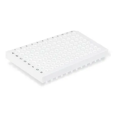 PCR plate half skirt, 96 well, white, High Profile, 200 µl, PCR Performance Tested, PP