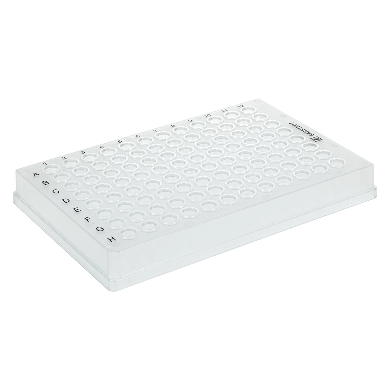 Plaque PCR jupe intégrale, 96 puits, transparent, Low profile, 100 µl, PCR Performance Tested, PP