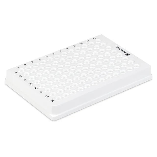 PCR plate full skirt, 96 well, white, Low Profile, 100 µl, PCR Performance Tested, PP