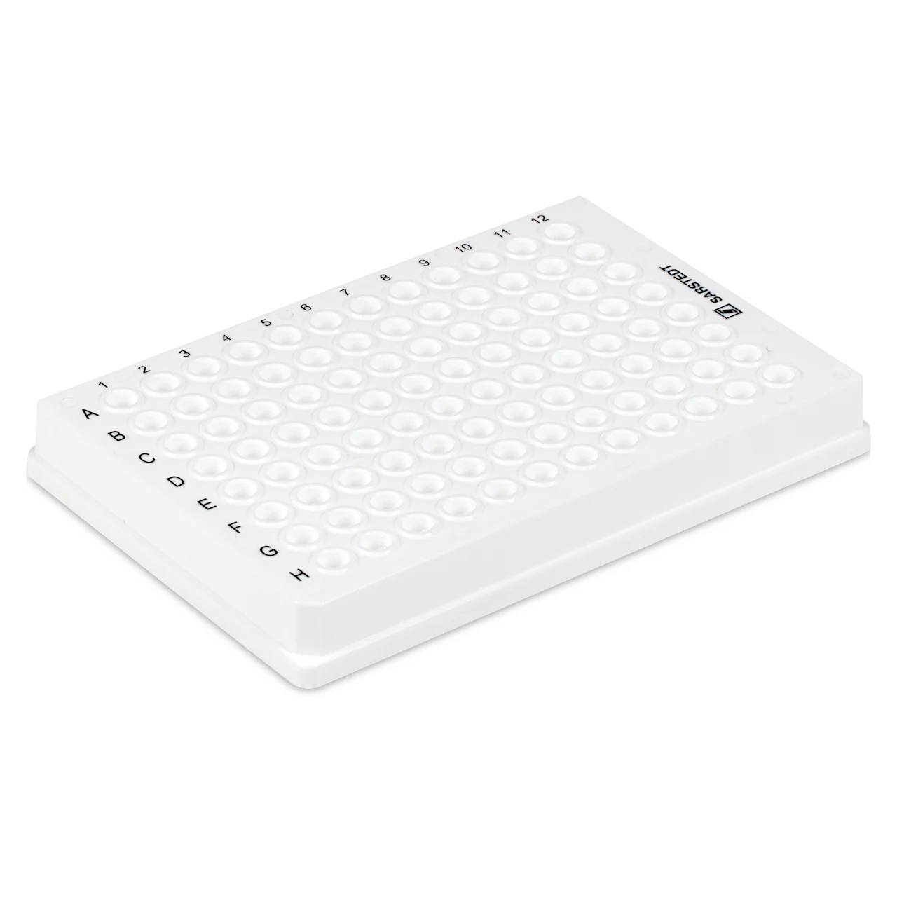 Plaque PCR jupe intégrale, 96 puits, blanc, Low profile, 100 µl, PCR Performance Tested, PP