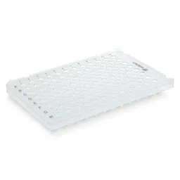 PCR plate half skirt, 96 well, transparent, Low Profile, 100 µl, PCR Performance Tested, PP