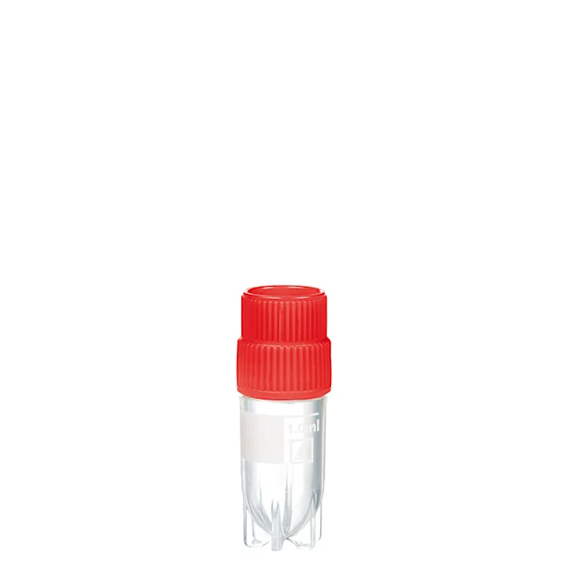 Cryotube CryoPure, 1 ml, bouchon à vis QuickSeal, rouge