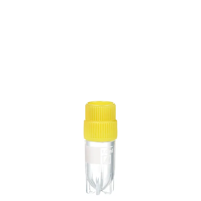 CryoPure tubes, 1 ml, QuickSeal screw cap, yellow