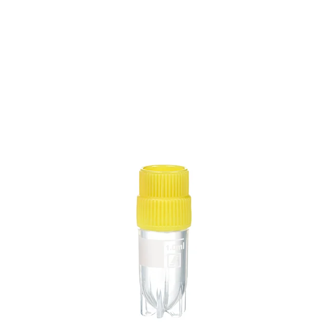Cryotube CryoPure, 1 ml, bouchon à vis QuickSeal, jaune