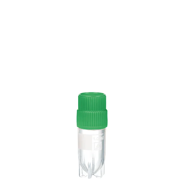 Cryotube CryoPure, 1 ml, bouchon à vis QuickSeal, vert