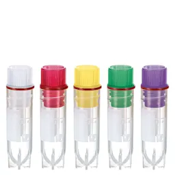 CryoPure tubes, 2 ml, QuickSeal screw cap, colour mix