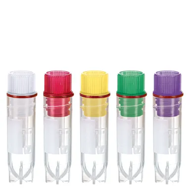 CryoPure tubes, 2 ml, QuickSeal screw cap, colour mix