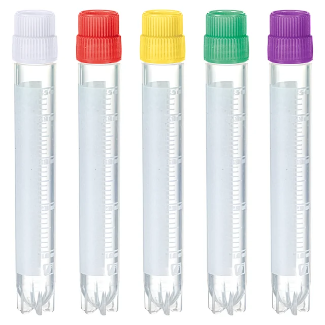 Пробирка CryoPure, 4,5 мл, Резьбовая крышка QuickSeal, Разные цвета