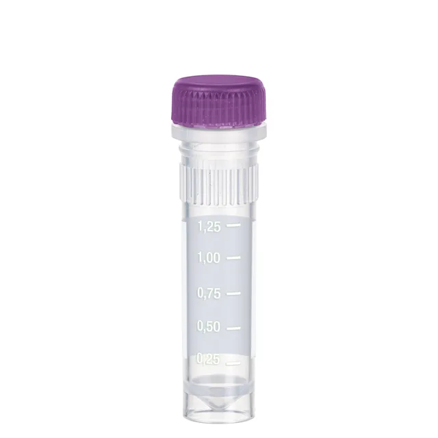 Microtubo com tampa de rosca, 2 ml, estéril