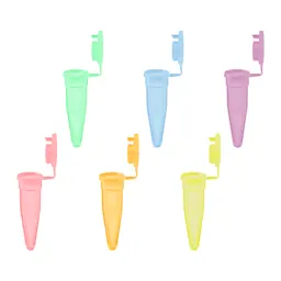 PCR single tube, 0.2 ml, PCR Performance Tested, colour mix, PP, flat cap