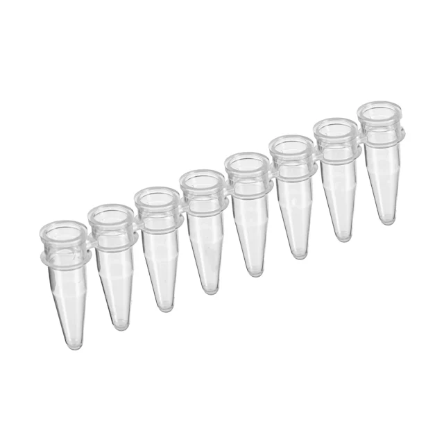 8 стрипов ПЦР, 200 µl, PCR Performance Tested, прозрачн(-ая), PP
