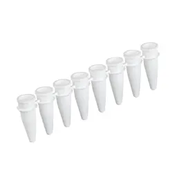 PCR strip of 8, 200 µl, PCR Performance Tested, white, PP