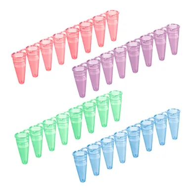 PCR strip of 8, 200 µl, PCR Performance Tested, colour mix, PP