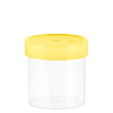 Multi-purpose container, max. volume: 250 ml, (LxØ): 78 x 70 mm, graduated, PP, transparent
