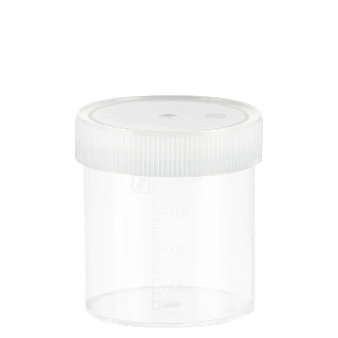 Mehrzweck-Becher, max. Volumen: 250 ml, (LxØ): 78 x 70 mm, graduiert, PP, transluzent