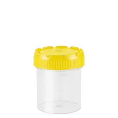 Multi-purpose container, max. volume: 70 ml, (LxØ): 55 x 44 mm, graduated, PP, transparent
