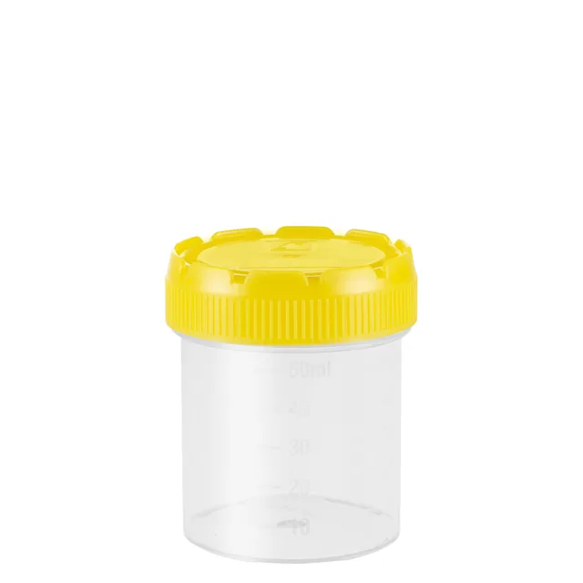 Multi-purpose container, max. volume: 70 ml, (LxØ): 55 x 44 mm, graduated, PP, transparent