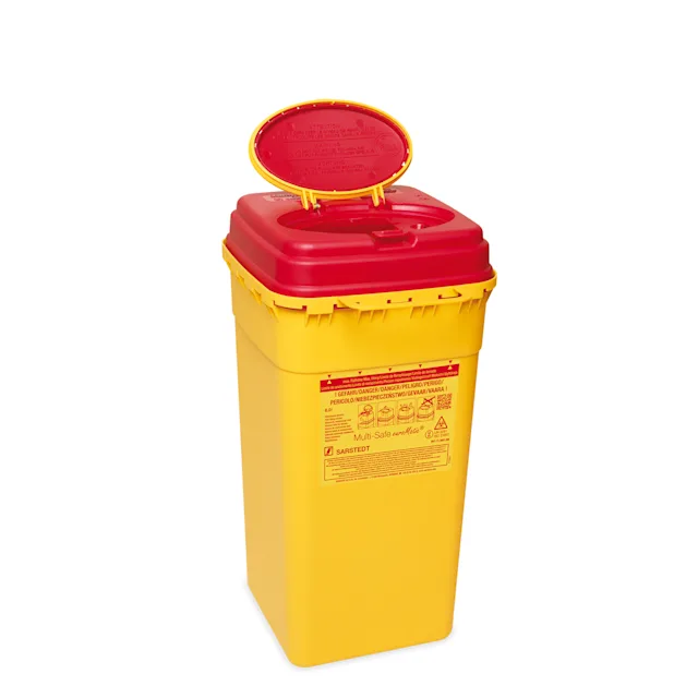 Disposal container, Multi-Safe euroMatic®, 6,000 ml, biohazard labelling